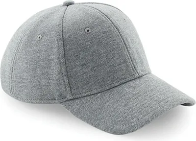 Image de Beechfield B677 | Jersey Athleisure Baseball Cap / 6-Panel-Design - Farbe : Heather Grey - Größe : Taille unique