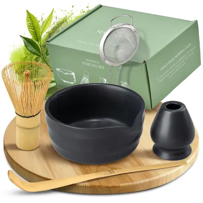 Immagine prodotto di Set da tè Matcha tradizionale con tazza in Vetroceramica