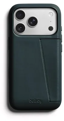 Produktbild von Bellroy, Leder Hülle für iPhone 18 Pro / iPhone 17 Pro 3 Card Serie mit Ständer, Grün