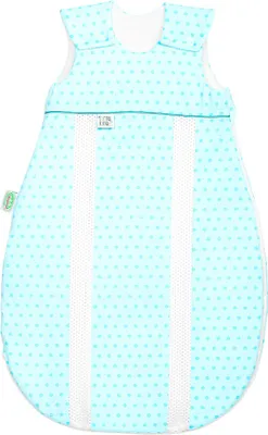 Produktbild von Odenwälder Jersey-Schlafsack prima klima springing dots frozen minze, Größe:70