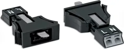 Obrázok produktu pre Wago 890-702, Čierna, 250 V, 16 A, RoHS, -5 - 40 °C, -35 - 85 °C