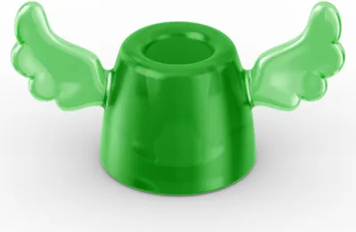 Obrázok produktu pre koziol HERMES, držiak na zubnú kefku, Zelená, Sink, 81 mm, 39 mm, 43 mm