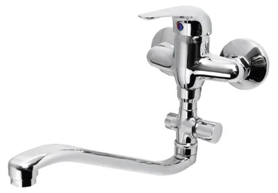 Produktbild von AQUALINE 35 Waschtisch/Wannenarmatur, Abstand 100mm, Chrom
