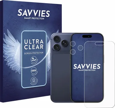 Produktbild von 18x Für Apple iPhone 17 Pro Max (Display+Kamera) Schutzfolie Savvies Displayschutz Display Schutz Folie Klar Transparent