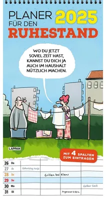 Produktbild von Planer für den Ruhestand 2025: 4 Spalten für jeden Monat