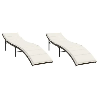 Zdjęcie produktu dla VidaXL 3277302, Taras, Obite siedzisko, Technorattan, Stal, Kremowy, Biały, 110 kg, 550 mm