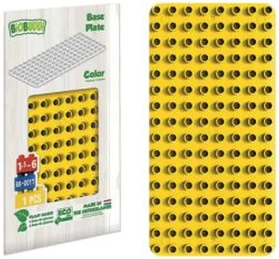 Image de BiOBUDDi BB0017-Y Assiette de base - 30 x 15 x 0.5 cm, jaune