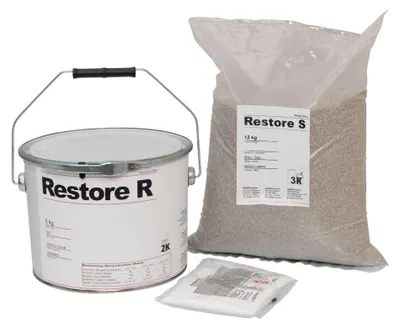Produktbild von Moravia Restore Bodenreparatur-System 5 kg Bindemittel + 12,5 kg Quarzsand