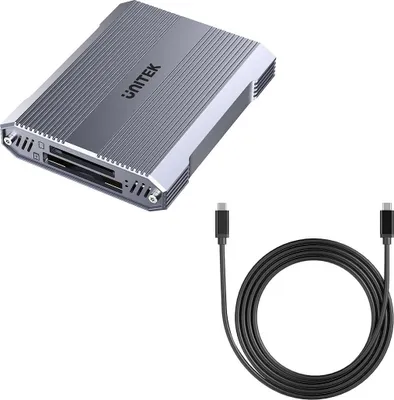 Obrázok produktu pre Unitek CF Express, SD/microSD, USB A 10 Gbs čítačka pamäťových kariet + HUB