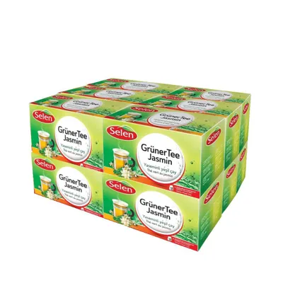 Produktbild von SELEN Grüner Tee Jasmin-12 Packungen