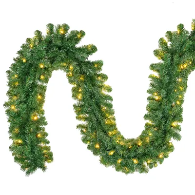 Produktbild von Salcar 10m Weihnachtsgirlande mit Beleuchtung Tannengirlande Beleuchtet Weihnachtsdeko mit 400 LEDs