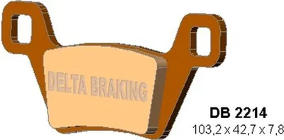 Obrázok produktu pre Kh600 Predné Brzdové Doštky Kymco Mxu 500 '09-'14, Mxu 550 '10-'21, Mxu/Uxv 700 '13-'21,