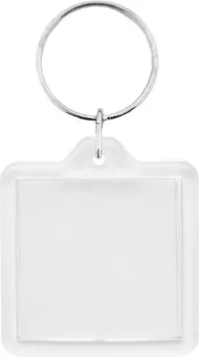 Produktbild von CombiCraft Plexiglas Schlüsselanhänger Quadrat klein, 40x40mm - 50 Stück