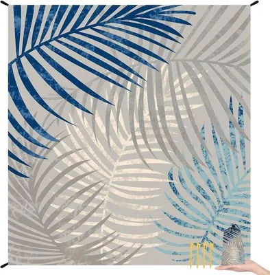 Produktbild von Famanu Stranddecke 200 x 220 cm - Zandfrei, wasserfest, leicht und tragbar