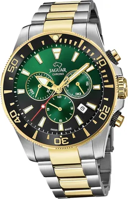 Produktbild von Jaguar Edelstahl Herren Uhr Chronograph Elegant Luxus silber gold Executive D2UJ862/5