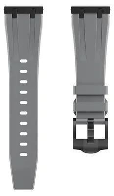 Zdjęcie produktu dla Silikonowy pasek do smartwatcha - kompatybilny z modelami GT3, GT2, GT2E o średnicy 46 mm - uniwersalny - czarno-szary