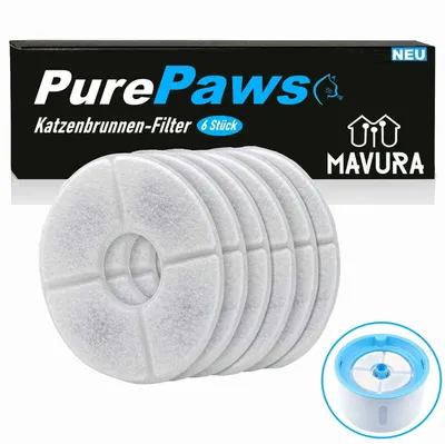 Obrázok produktu pre PurePaws filtračná súprava pre fontány pre mačky náhradný filter 6ks