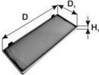 Produktbild von PZL Filters WA60345 Innenraumfilter Pollenfilter für OPEL Vivaro A Kastenwagen (X83)