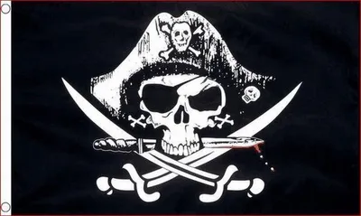 Produktbild von CHPN – Piratenflagge – Piraten – Piraten – 90/150 cm – Piratenflagge – Totenkopf – Mottoparty – Piratenflagge – Geschenk