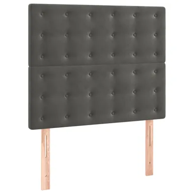 Obrázok produktu pre vidaXL Čelo postele tmavosivé 80 x 5 x 118/128 cm zamat