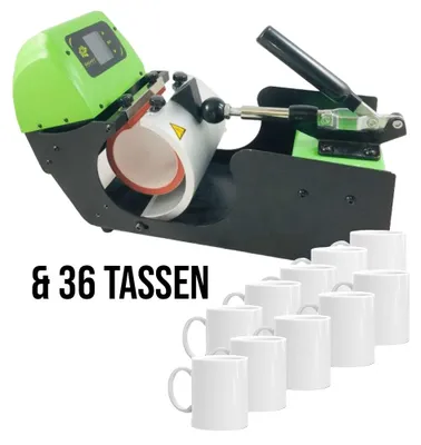 Produktbild von Tassenpresse Galaxy GS-203 + 36er Tassen Set