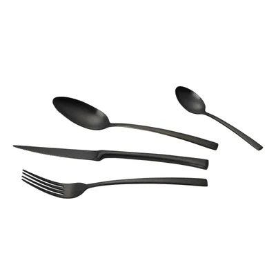 Produktbild von Echtwerk Tafelbesteck Avelino 16 tlg. , Farbe:Schwarz