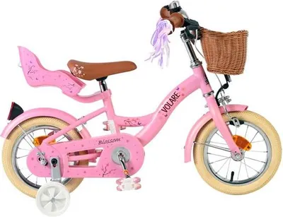 Produktbild von Volare Blossom Kinderfahrrad - Mädchen - 12 Zoll - Rosa