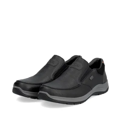 Produktbild von Rieker Herren Echtleder Slipper schwarz, Herren:42 EU