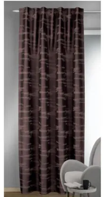 Produktbild von Fertigschal verdeckte Schlaufen "Penelope" - Größe (HxB): 245x135cm Farbe: Rot