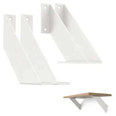 Image de Jeu de 4 supports muraux en métal, robustes