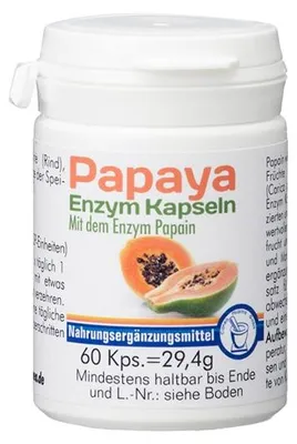 Immagine prodotto di Capsule di enzimi di papaia, 60 capsule KAP