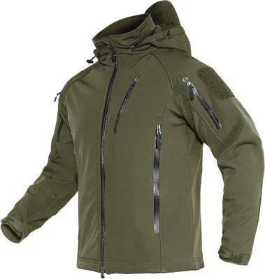 Produktbild von Wasserabweisende Softshelljacke für Herren mit Fleecefutter