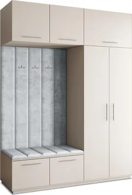 Produktbild von Masseno Garderobe-Set REMA 180/240/60 cm Modern Garderobenschrank Kaschmir
