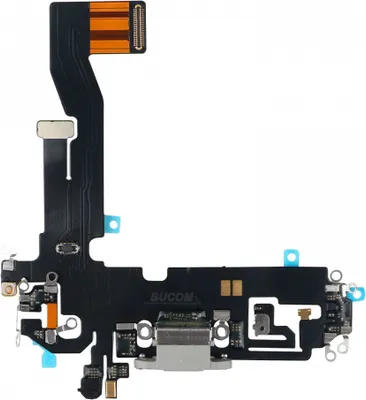 Produktbild von Lade Buchse Charging Port Dock Auflade Connector Mikrofon Flexkabel für Iphone 12 weiß