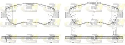 Produktbild von ROADHOUSE Bremsbeläge Satz Vorne Bremsklötze für HONDA CR-V III (RE) 21289.02