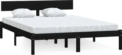 Obrázek produktu pro vidaXL Postel z masivu černá borovice 160x200 cm