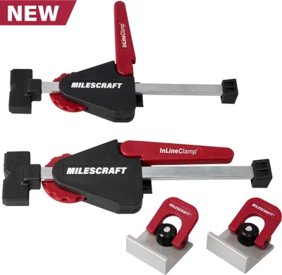 Productafbeelding van Milescraft | T-Trax - In-LineClamp™ klem voor T-profiel, geschikt voor zijdelingse bevestiging (2 stuks)