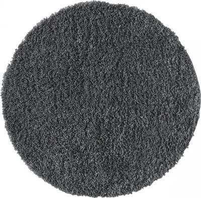 Image de 150 x 150 (diamètre) cercle Tapis My Shaggy dunkelgrau cercle