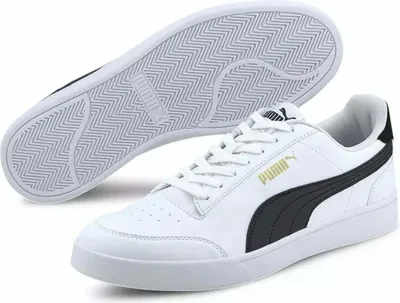 Produktbild von Puma Puma Shuffle White Black Team Gold Größe EU 40 Normal