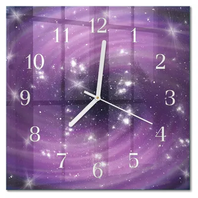 Produktbild von Tulup Glasuhr Wanduhr Küchenuhr Echt-Glas 30x30 cm Modern Dekorativ Geräuschlos Weiße Zeiger - Abstraktion