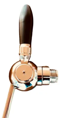 Immagine prodotto di Rubinetto birra - Cosmo, compensatore cromato con attacco in acciaio 5/8" - 1/2", lunghezza filettatura: 35 mm