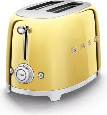 Obrázok produktu pre Smeg TSF01GOEU, 2 krajcov, Zlato, Nerezová oceľ, Tlačidlá, Nerezová oceľ, 950 W