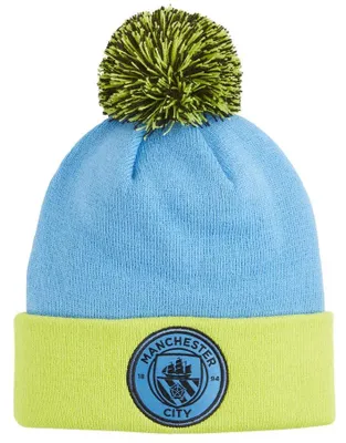 Zdjęcie produktu dla Niebieska czapka zimowa dla dzieci Puma Man City Jr Mcfc Lw Pom Pom
