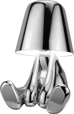 Produktbild von Luxus - Bins Brother Tischlampe - Silber - Mr Where