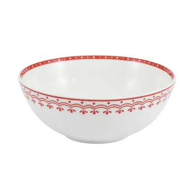 Zdjęcie produktu dla Miska, 16 cm, HyggeLine, czerwona, Leander, czeska porcelana Bez monogramu