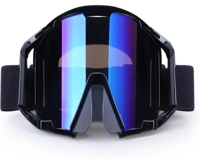 Produktbild von Winddichte Motocross-Brille – KTM Mattschwarz/Irisierend Blau