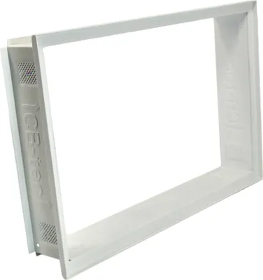 Produktbild von Einbaurahmen für Kalt und Warmluftgitter EBRPB 3523 W Weiss 350 x 230 mm Putzbündig