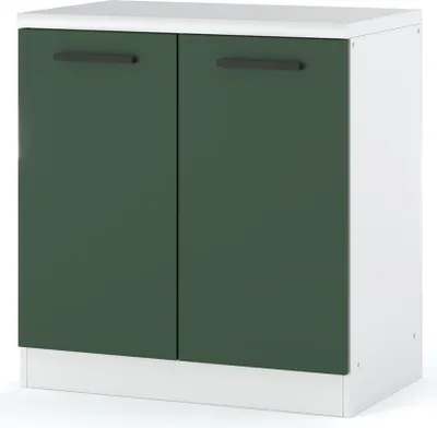 Zdjęcie produktu dla Szafka Kuchenna Stojąca Z Blatem Modułowa Blande 80Cm Biała Zieleń