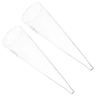 Wandvasen aus Glas, 2 Stück, transparent, für Hydrokultur und kleine Blumen
