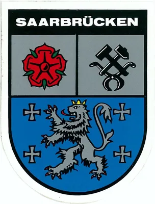 Produktbild von Aufkleber Wappen Saarbrücken 60 x 45 mm